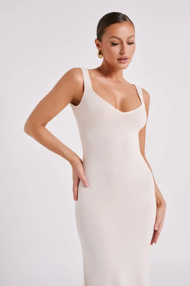 Meshki Bridal Shower Easton Knit Midi Dress 8211 Ivory Ivory 8211 Women