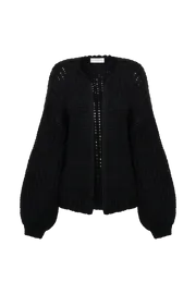 Meshki Coats and Jackets Irina Chunky Knit Cardigan 8211 Black Black 8211 Women