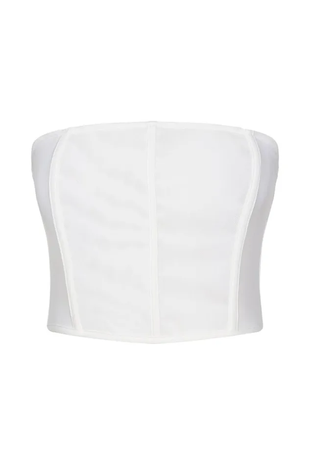 Meshki Corsets Allie Mesh Corset 8211 White White 8211 Women Meshki Corsets Allie Mesh Corset 8211 White White 8211 Women