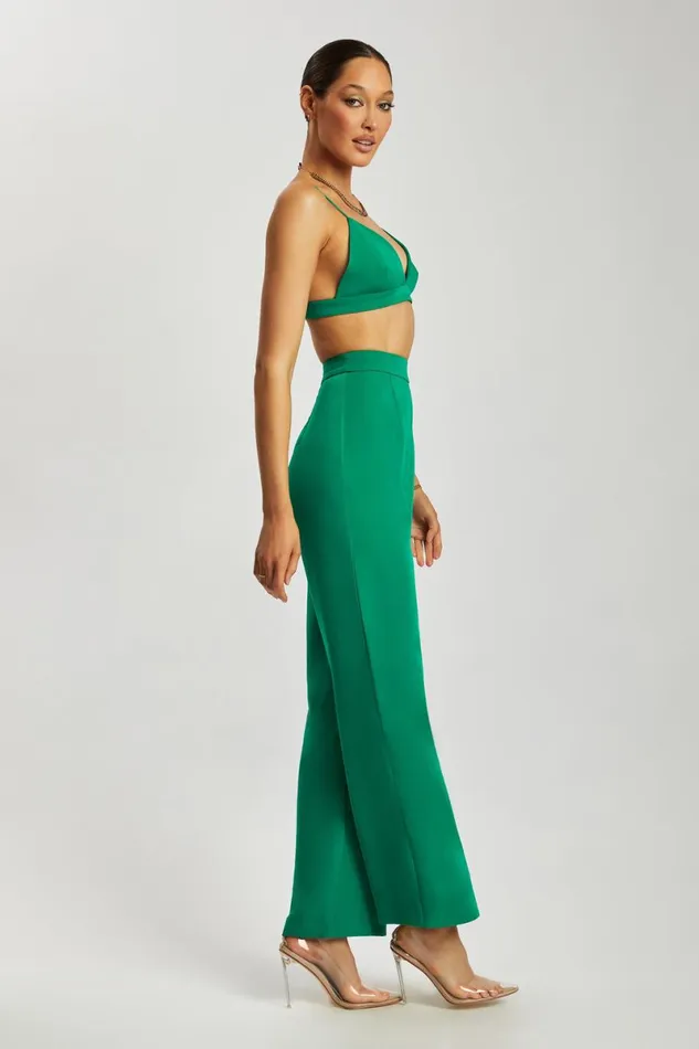 Meshki Crop Tops Cynthia Triangle Bralette 8211 Bottle Green Bottlegreen 8211 Women Meshki Crop Tops Cynthia Triangle Bralette 8211 Bottle Green Bottlegreen 8211 Women