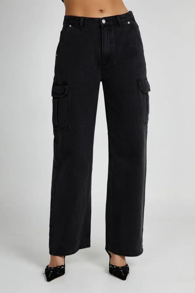 Meshki Denim Jagger Relaxed Denim Jean 8211 Washed Black Washedblack 8211 Women