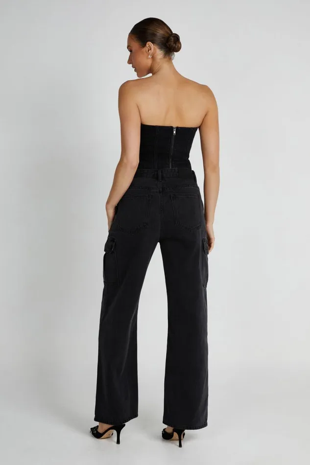 Meshki Denim Jagger Relaxed Denim Jean 8211 Washed Black Washedblack 8211 Women