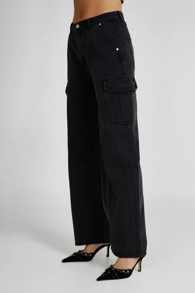 Meshki Denim Jagger Relaxed Denim Jean 8211 Washed Black Washedblack 8211 Women