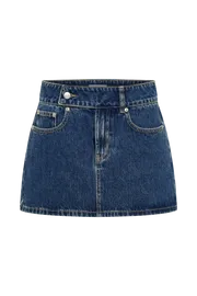 Meshki Denim Julienne Denim Mini Skirt 8211 Dark Blue Darkblue 8211 Women