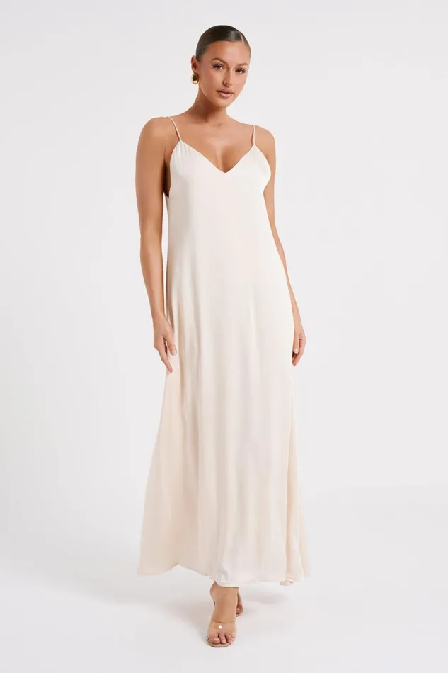 Meshki Maxi Dresses Beatrice Flowy Maxi Dress 8211 Sand Sand 8211 Women