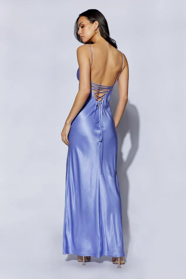 Meshki Maxi Dresses Cora Tie Back Maxi Slip Dress 8211 Lavender Lavender 8211 Women