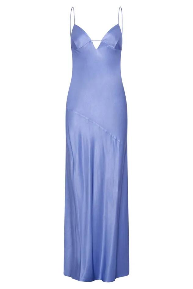 Meshki Maxi Dresses Cora Tie Back Maxi Slip Dress 8211 Lavender Lavender 8211 Women