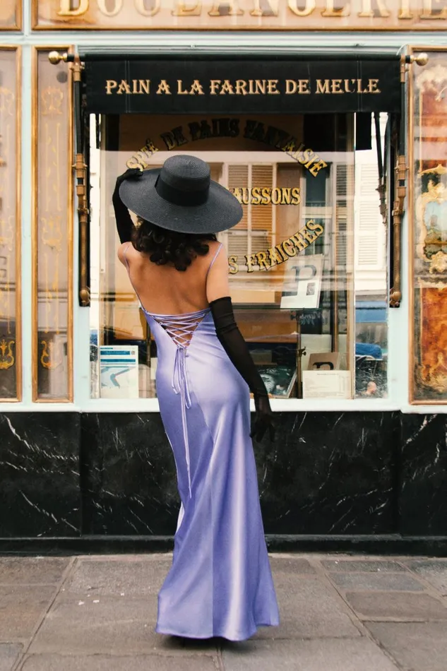 Meshki Maxi Dresses Cora Tie Back Maxi Slip Dress 8211 Lavender Lavender 8211 Women