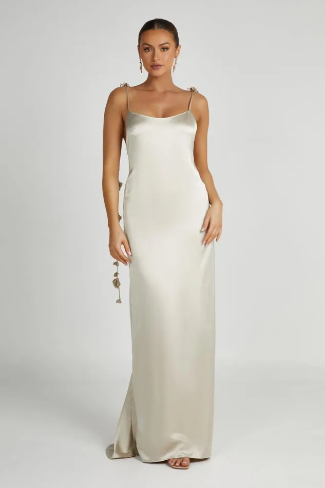 Meshki Maxi Dresses Elenora Rose Gown 8211 Champagne Champagne 8211 Women