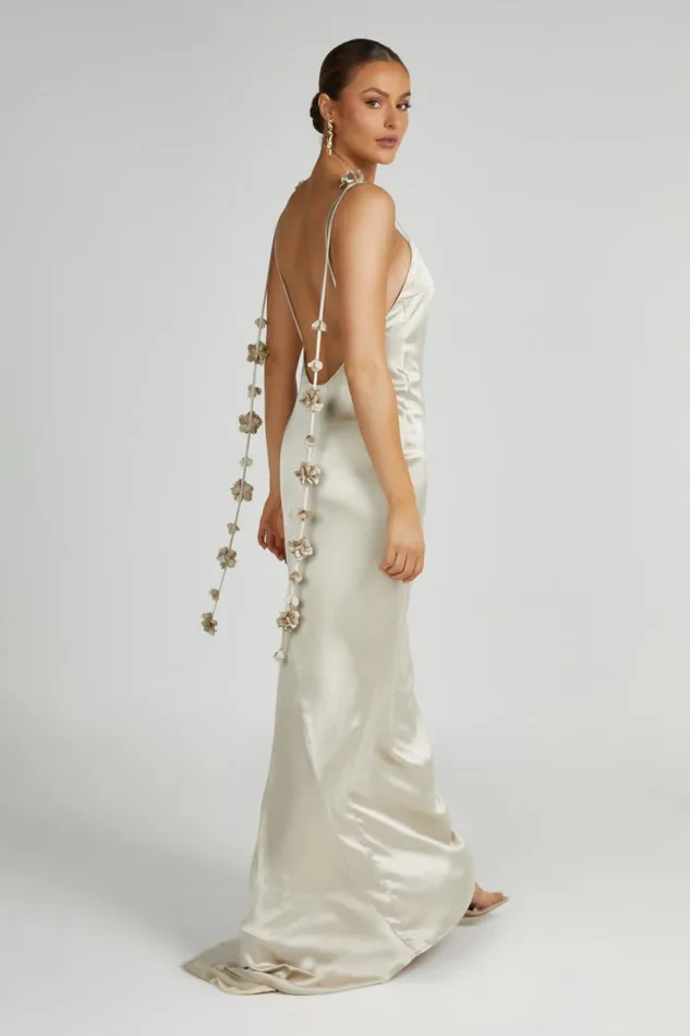 Meshki Maxi Dresses Elenora Rose Gown 8211 Champagne Champagne 8211 Women