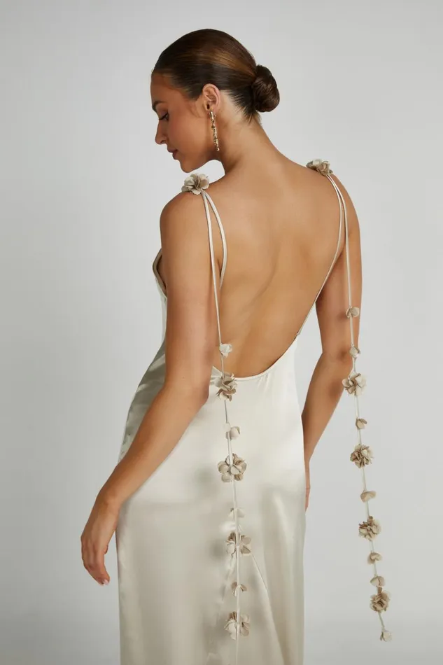 Meshki Maxi Dresses Elenora Rose Gown 8211 Champagne Champagne 8211 Women