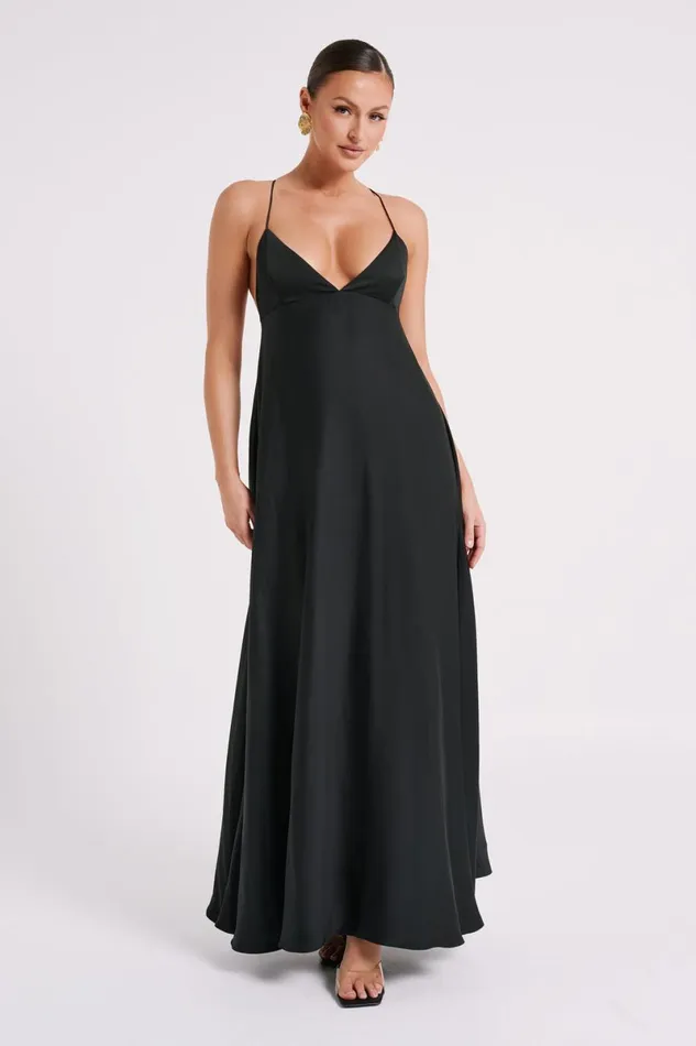 Meshki Maxi Dresses Melisandre Baby Doll Maxi Dress 8211 Black Black 8211 Women