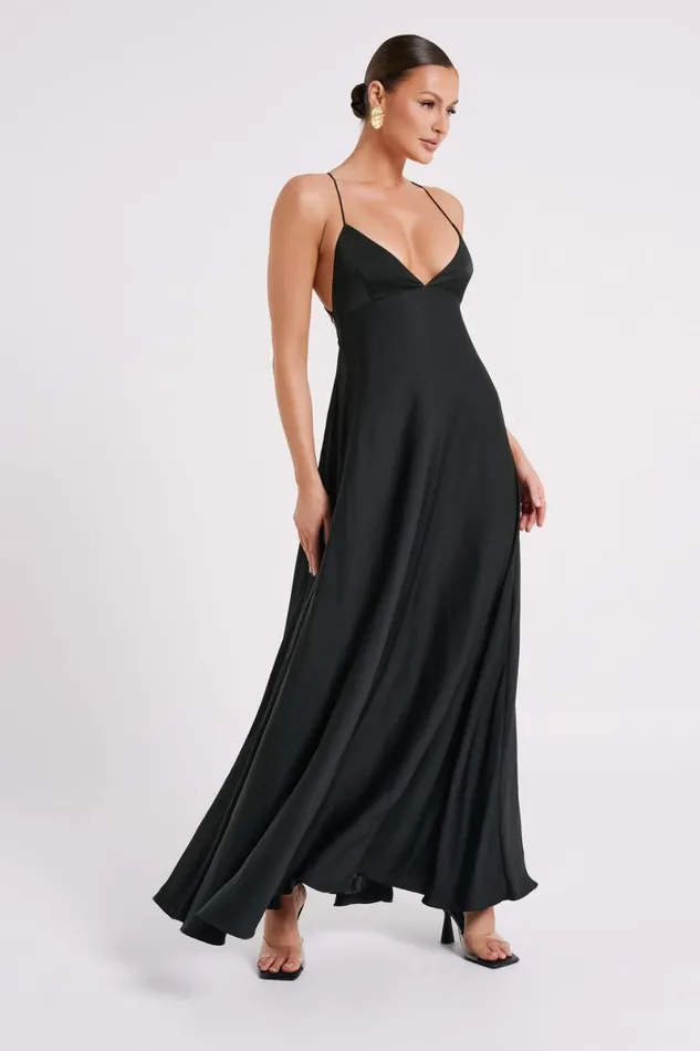 Meshki Maxi Dresses Melisandre Baby Doll Maxi Dress 8211 Black Black 8211 Women