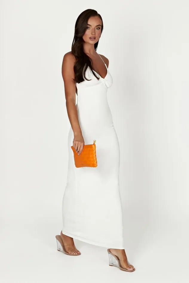Meshki Maxi Dresses Sinead Twist Maxi Dress 8211 White White 8211 Women