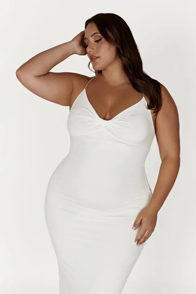 Meshki Maxi Dresses Sinead Twist Maxi Dress 8211 White White 8211 Women