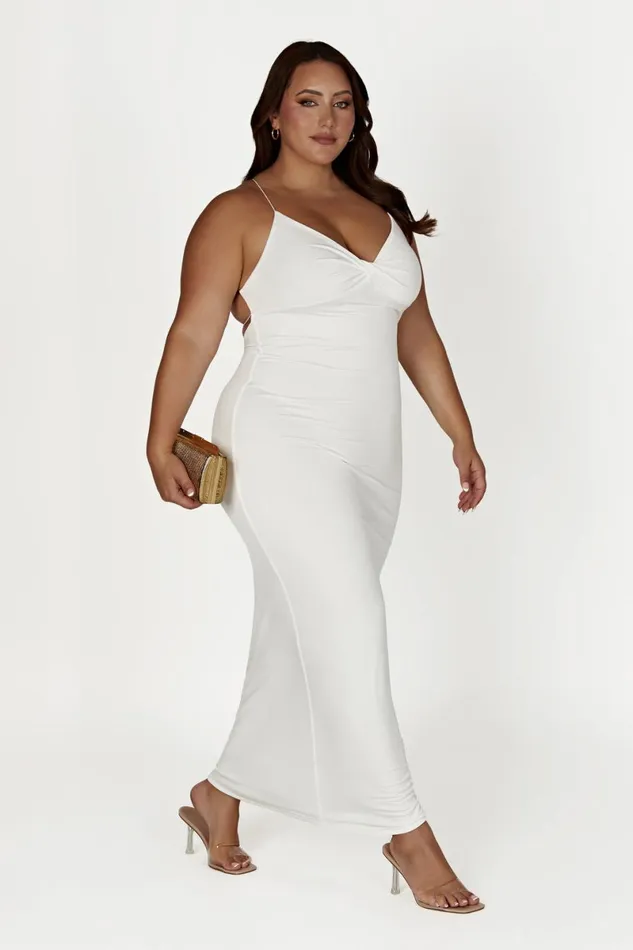 Meshki Maxi Dresses Sinead Twist Maxi Dress 8211 White White 8211 Women