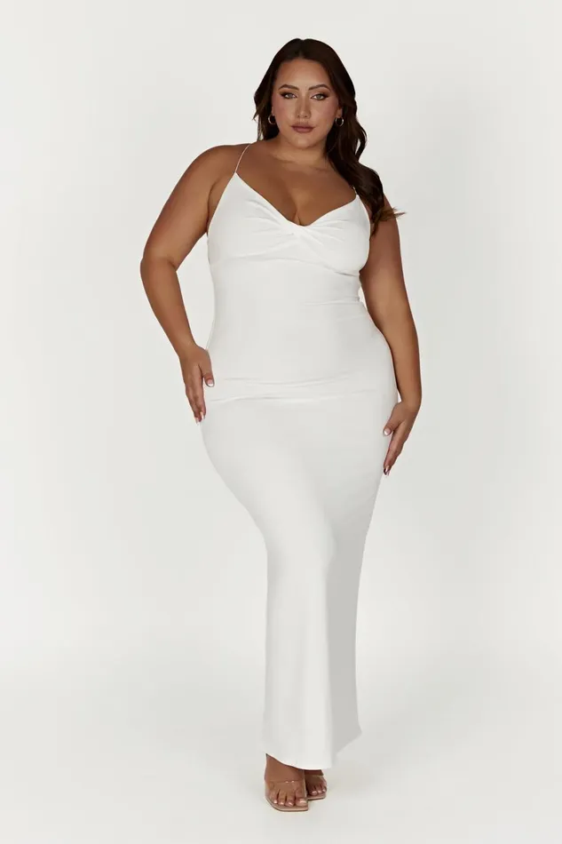Meshki Maxi Dresses Sinead Twist Maxi Dress 8211 White White 8211 Women