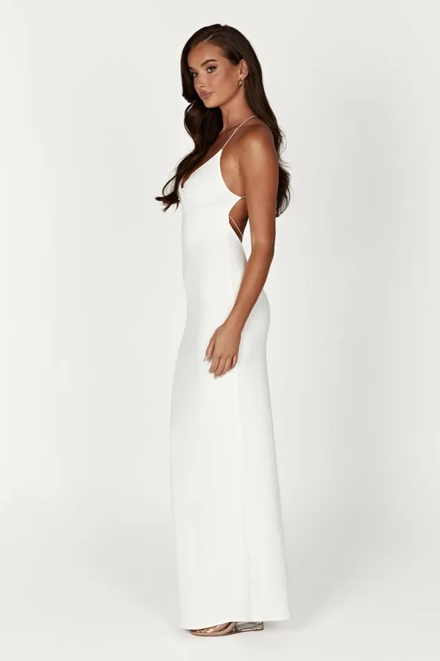 Meshki Maxi Dresses Sinead Twist Maxi Dress 8211 White White 8211 Women