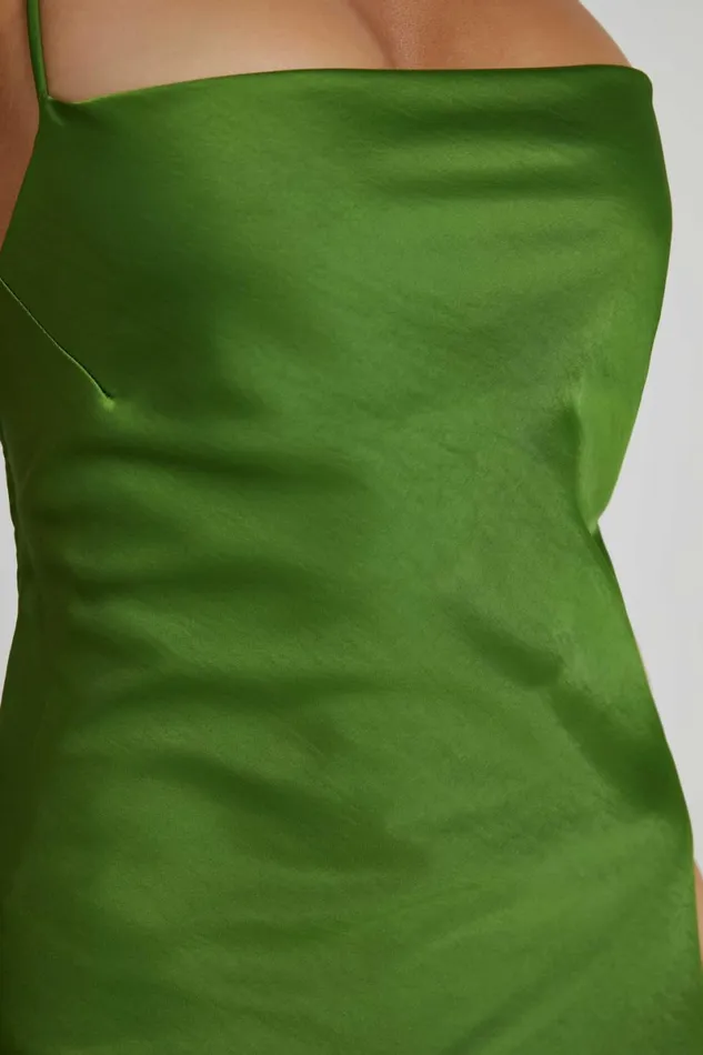 Meshki Maxi Dresses Sydney Straight Neck Slip Maxi Dress 8211 Emerald Emerald 8211 Women