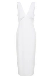 Meshki Midi Dresses Elspeth Linen Midi Dress 8211 White White 8211 Women