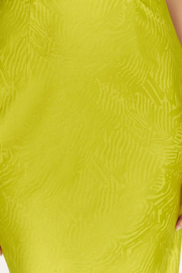 Meshki Midi Dresses Fallon Cowl Midi Dress 8211 Chartreuse Chartreuse 8211 Women Meshki Midi Dresses Fallon Cowl Midi Dress 8211 Chartreuse Chartreuse 8211 Women