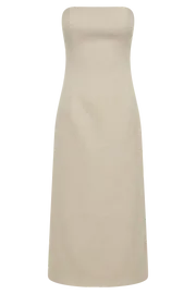 Meshki Midi Dresses Sable Textured Midi Dress 8211 Natural Natural 8211 Women