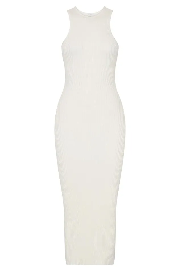 Meshki Midi Dresses Sienna Knit Midi Dress 8211 White White 8211 Women