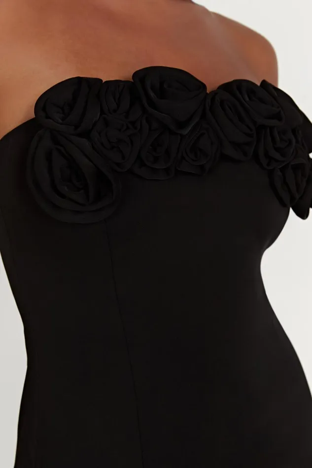 Meshki Mini Dresses Brooks Rose Mini Dress 8211 Black Black 8211 Women