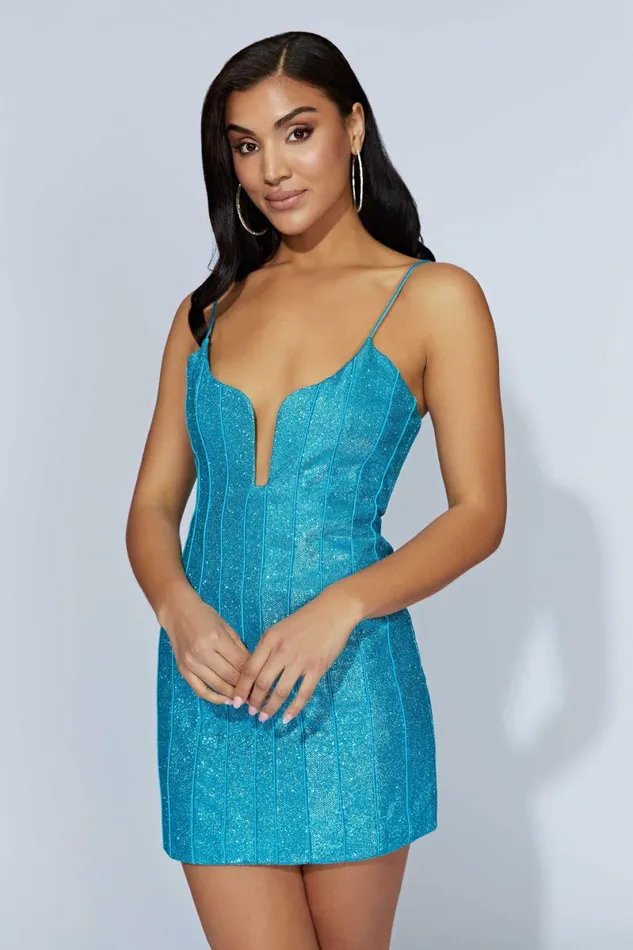Meshki Mini Dresses Hadleigh Shimmer Mini Dress 8211 Aquamarine Aquamarine 8211 Women Meshki Mini Dresses Hadleigh Shimmer Mini Dress 8211 Aquamarine Aquamarine 8211 Women