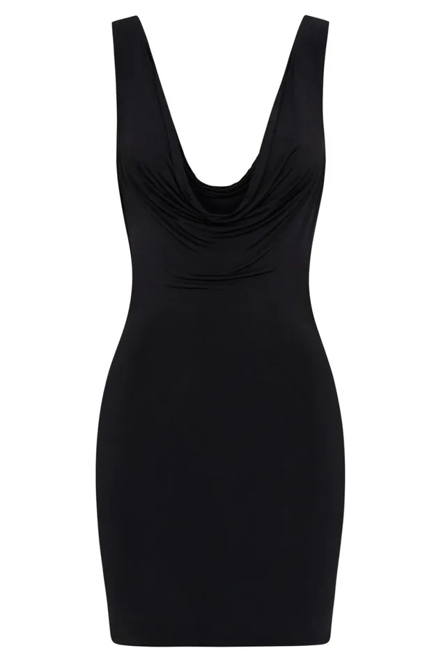 Meshki Mini Dresses Juliette Cowl Mini Dress 8211 Black Black 8211 Women