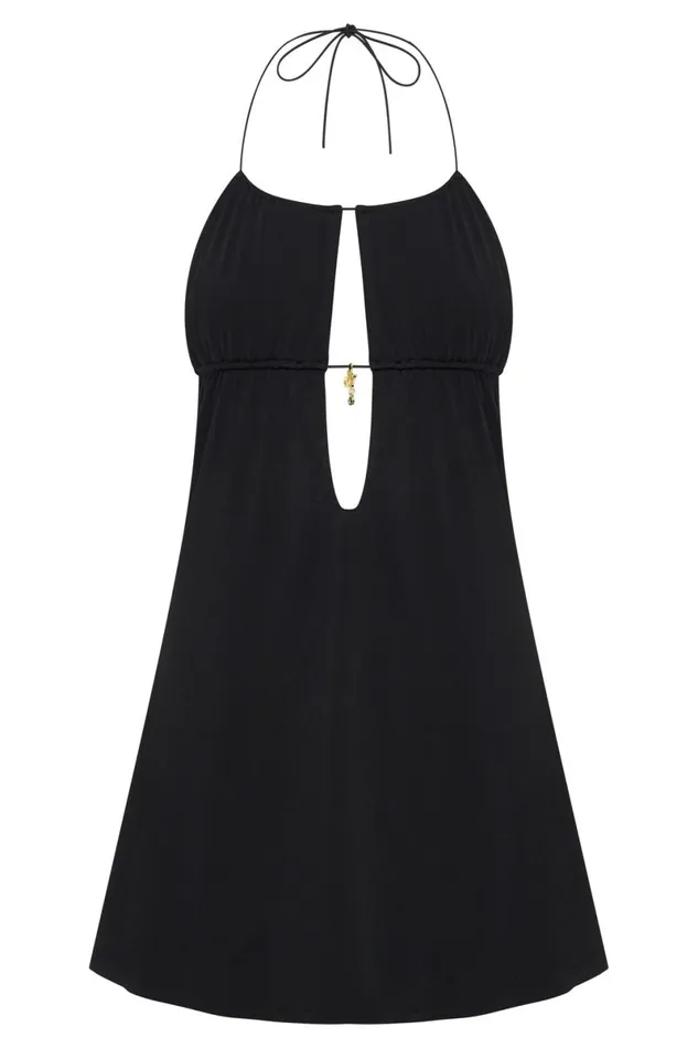 Meshki Mini Dresses Kehlani Halter Mini Dress 8211 Black Black 8211 Women Meshki Mini Dresses Kehlani Halter Mini Dress 8211 Black Black 8211 Women