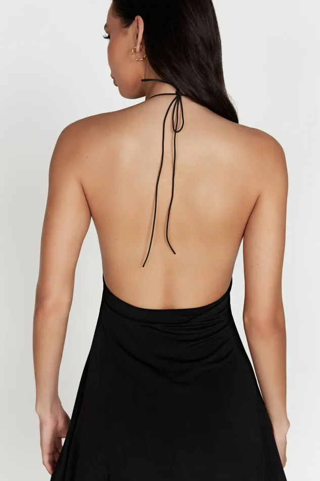Meshki Mini Dresses Kehlani Halter Mini Dress 8211 Black Black 8211 Women Meshki Mini Dresses Kehlani Halter Mini Dress 8211 Black Black 8211 Women