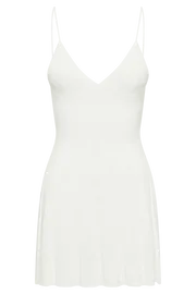 Meshki Mini Dresses Kendra Rib Knit Mini Dress 8211 White White 8211 Women