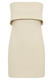Meshki Mini Dresses Mariska Strapless Crepe Mini Dress 8211 Cream Cream 8211 Women