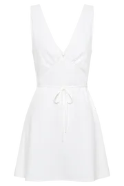 Meshki Mini Dresses Nessa Linen Mini Dress 8211 White White 8211 Women