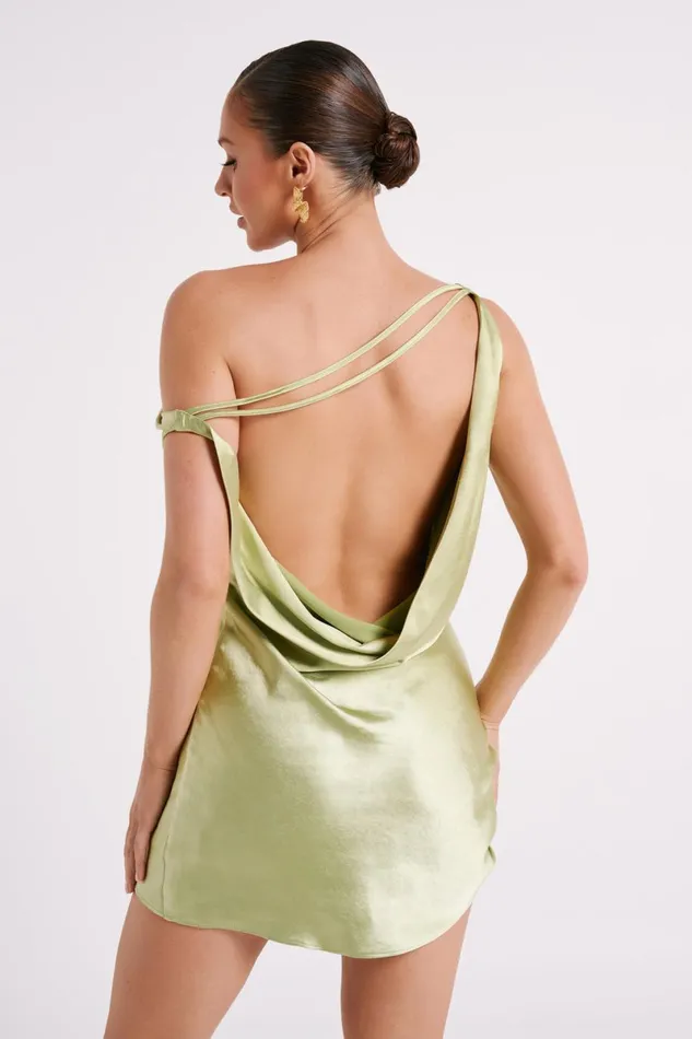 Meshki Mini Dresses Yvette Off Shoulder Mini Dress 8211 Pistachio Pistachio 8211 Women