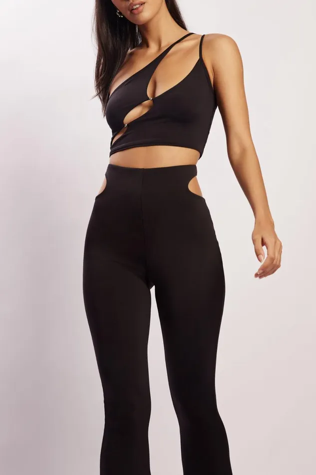 Meshki Pants Harley High Waisted Thong Cutout Pants 8211 Black Black 8211 Women Meshki Pants Harley High Waisted Thong Cutout Pants 8211 Black Black 8211 Women