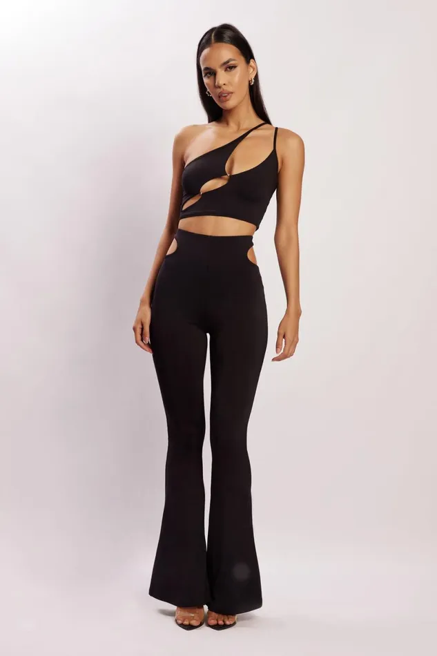 Meshki Pants Harley High Waisted Thong Cutout Pants 8211 Black Black 8211 Women Meshki Pants Harley High Waisted Thong Cutout Pants 8211 Black Black 8211 Women
