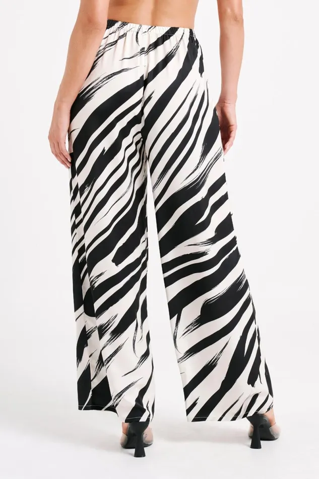 Meshki Pants Marciela Printed Satin Straight Leg Pant 8211 Abstract Print Abstract Print 8211 Women Meshki Pants Marciela Printed Satin Straight Leg Pant 8211 Abstract Print Abstract Print 8211 Women