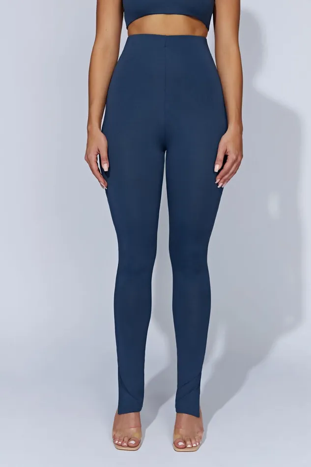 Meshki Pants Michelle Side Split Leggings 8211 Midnight Navy Midnightnavy 8211 Women