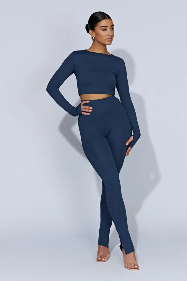 Meshki Pants Michelle Side Split Leggings 8211 Midnight Navy Midnightnavy 8211 Women Meshki Pants Michelle Side Split Leggings 8211 Midnight Navy Midnightnavy 8211 Women