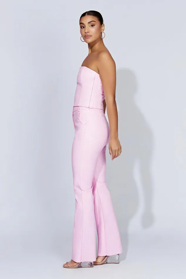 Meshki Pants Tyra Straight Leg Faux Leather Pants 8211 Baby Pink Babypink 8211 Women Meshki Pants Tyra Straight Leg Faux Leather Pants 8211 Baby Pink Babypink 8211 Women