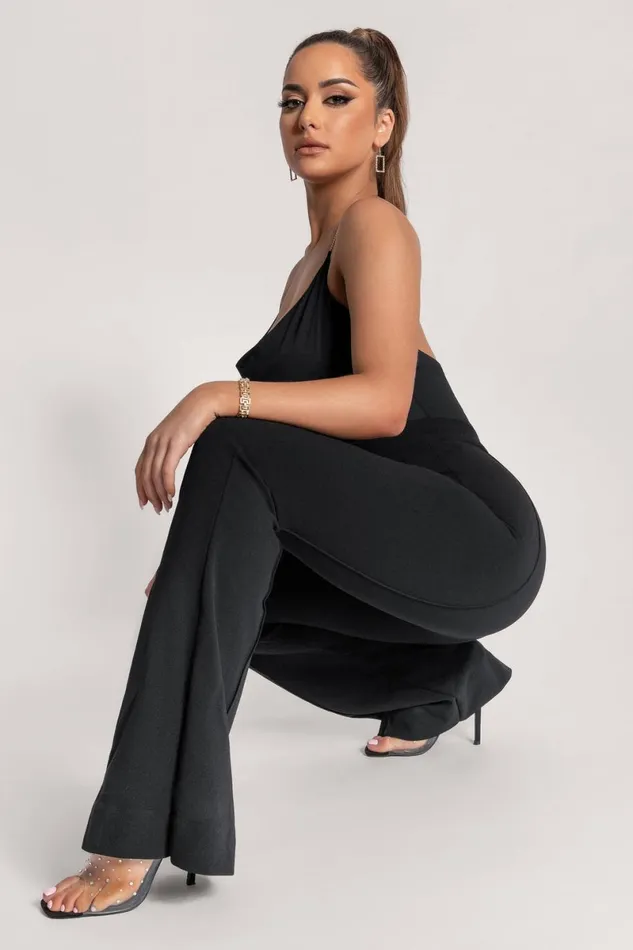 Meshki Pants Zendaya Highwaisted Flare Pants 8211 Black Black 8211 Women