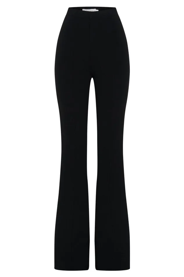 Meshki Pants Zendaya Highwaisted Flare Pants 8211 Black Black 8211 Women