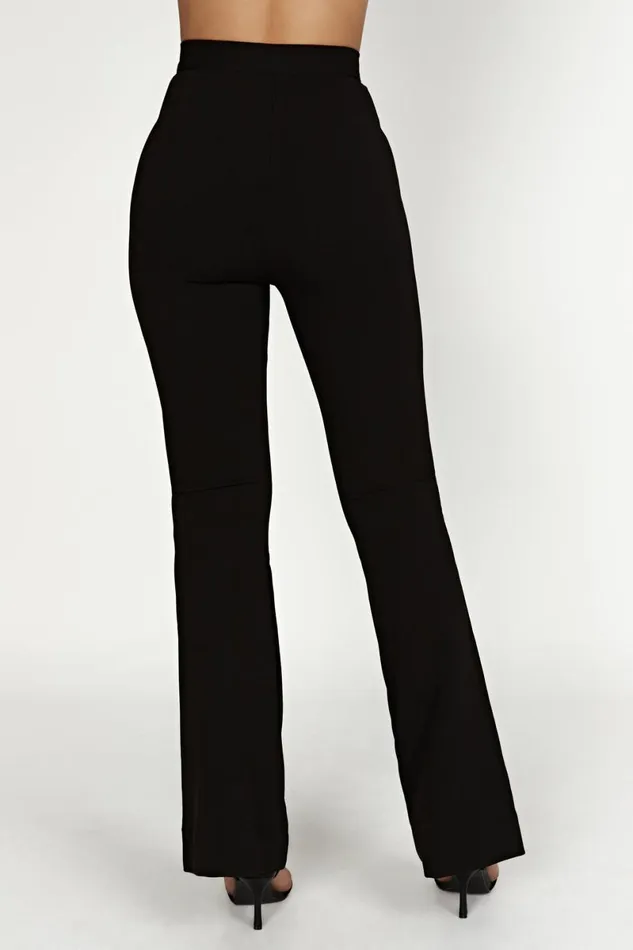 Meshki Pants Zendaya Highwaisted Flare Pants 8211 Black Black 8211 Women