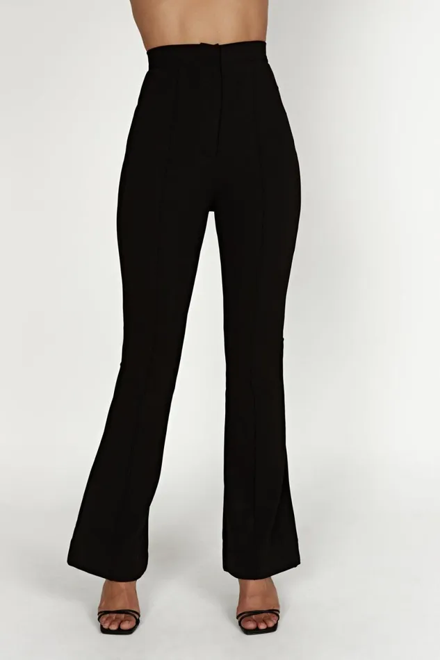Meshki Pants Zendaya Highwaisted Flare Pants 8211 Black Black 8211 Women