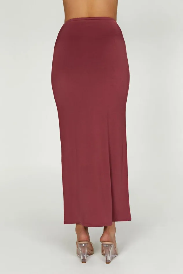 Meshki Skirts Ceri Maxi Twist Skirt 8211 Wine Wine 8211 Women
