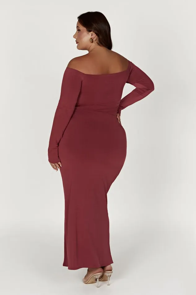 Meshki Skirts Ceri Maxi Twist Skirt 8211 Wine Wine 8211 Women