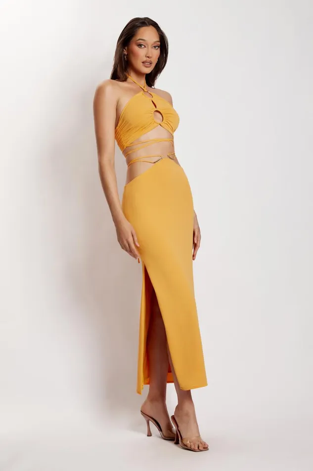 Meshki Skirts Erika Maxi Skirt With Hardware 8211 Mango Mango 8211 Women