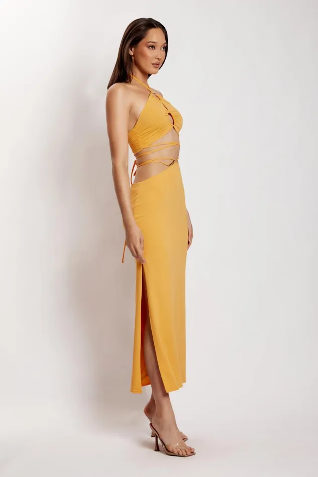 Meshki Skirts Erika Maxi Skirt With Hardware 8211 Mango Mango 8211 Women Meshki Skirts Erika Maxi Skirt With Hardware 8211 Mango Mango 8211 Women